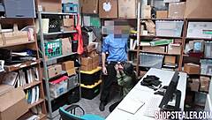 Little skinny criminal teen 18+ sucks cock in roleplay blowjob. She bends over for hardcore group banging with pornstar intensity.