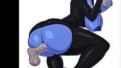 Hentai Anime Girls with Huge Tits and Big Asses Fucking and Cumming