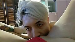 Latina feels intense pleasure during masturbation.