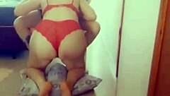 Latina feels intense pleasure during masturbation.