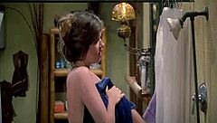 Friday The 13th Pt 3 Features Brunette Shower Girl With Nude Tits And Boobs