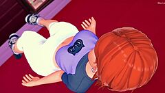 Gwen says, I want to have fun with a big cock! I love heating up my breasts in this adult version.