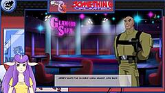 Blonde Anime Babe With Big Ass!