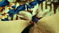 Horny babe going wild with a big dildo for some intense self-fuck action.