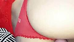 I find my naked latina neighbor in my room at the party