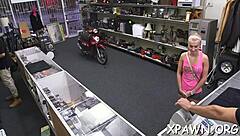 A stunning minx gets filmed sucking cock in a reality movie