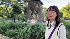 hikage 18 lets kisses blowjobs creampies happen as obedient rental girlfriend on zoo date leading to raw home sex