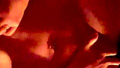 I fucked my big tits wife hard in the sauna, giving her a dirty creampie.