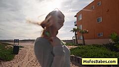 Hey, wanna watch this blonde slut suck cock in a car?