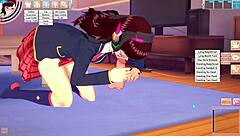 D Va Gets Fucked in the Room with Cowgirl Riding and Deepthroat