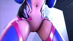 Best of D Va, are you ready for double penetration in that ass?