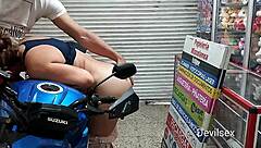 Mature Woman Caught Masturbating Behind Bars, Feeling So Lonely.