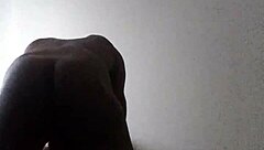 Latino Deepthroats Big Black Shemale Cock with Passionate Ass Play