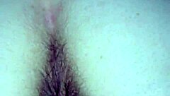 Shaved pussy masturbation ends in cumshot orgasm