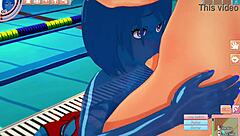 Slimegirl 3D Hentai Gets Wild by the Pool in Steamy Action