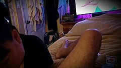 MILF Gives Detailed Blowjob to Her Man with Passion