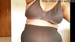 Sexy sister playing with her big boobs