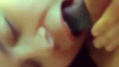 Are you sucking his dick hard like that?