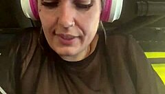 I went to the gym in just a bra and got all wet, dripping down my legs.