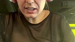 I went to the gym in just a bra and got all wet, dripping down my legs.