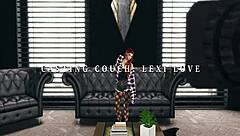 Lexi Love, how do you handle monster cock on couch?