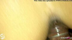 Young German Couple's Real Amateur Sex with Cum Finish on Feet 😍