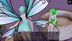 Intense Harem Hotel Gameplay with Petite Babe Riding Monster Cock