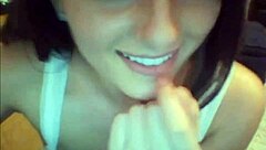 oh wow, sexy college girl strips and teases on cam!