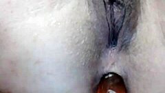 Toys Penetrate Her Pussy and Anal in Close-Up Action. She Reaches Intense Orgasm Fast.