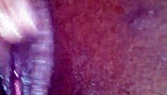 Black girl works her pussy with intense fingering