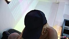 Cosplay pizza girl with huge tits in sloppy sex