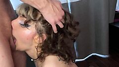 Pov pixie girl eagerly sucks cock for rough throat action