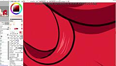 a speed drawing of miss fortune from league of legends in hentai style