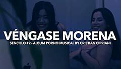 i'm hot girls vibing to ciprianis single vengase morena, fucking pussy and cum on big ass