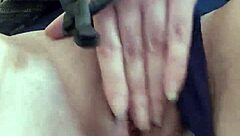 Lonely Girl Orgasms Caressing Wet Pussy!