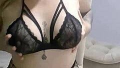 rico milf masturbates pussy to squirting orgasm. homemade video with intense pleasure.