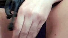 Lonely Girl Orgasms Caressing Wet Pussy!