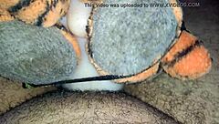 masturbating with a toy in private