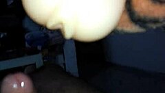 masturbating with a toy in private