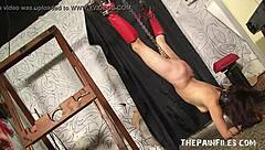 Latin Suspension Bondage And Sexual Submission Of Chubby South American Submisa