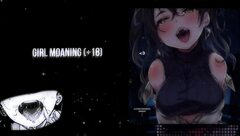 A sexy woman moaning while she pleases herself