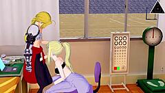 I love this Koikatsu scene with Edward and Winry in a fast handjob and sex