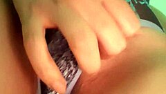 Latina indulges in self-pleasure with big cock fantasy