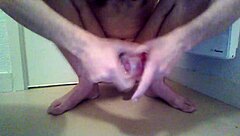 a guy uses a dildo for anal fun in his room