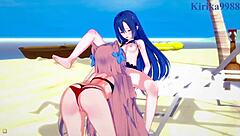 tsubasa kazanari, maria, and chris yukine dive into wild lesbian and futanari sex. intense symphogear hentai unfolds!