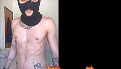 a twink has a solo session and cums hard