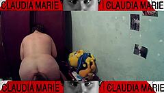 fat woman gets pussy eaten and pounded against closet