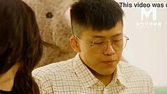 modelmedia asia white valentines day couple swap with kissing and group action