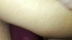 she plays with anal dildo toys in her ass