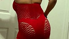 anna maria, mature latina, shows off big tits and curvy ass